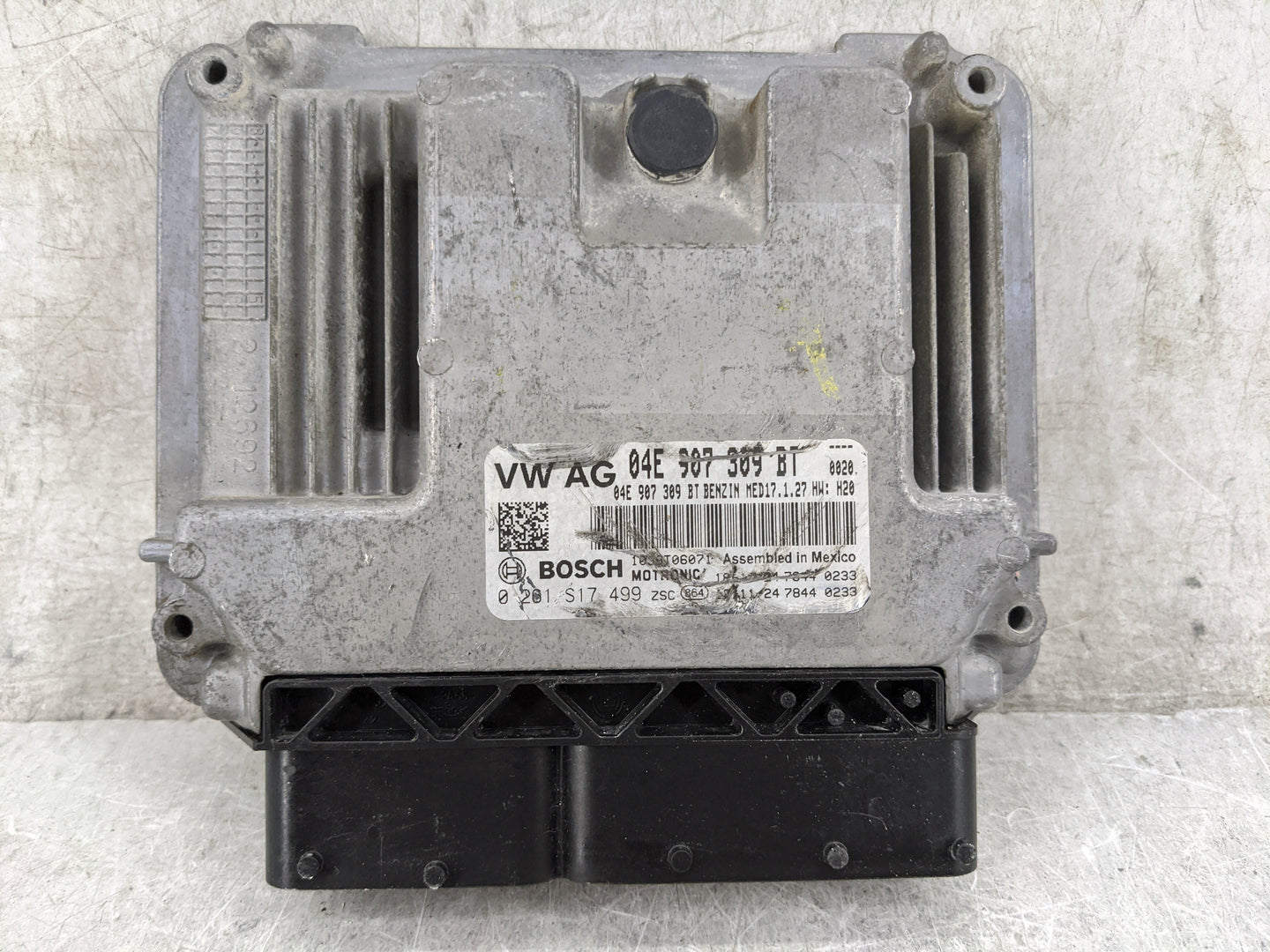 2019 Volkswagen Jetta PCM Engine Control Computer ECU ECM PCU OEM P/N:04E907309BT 0261S17499 Fits OEM Used Auto Parts - Oemu