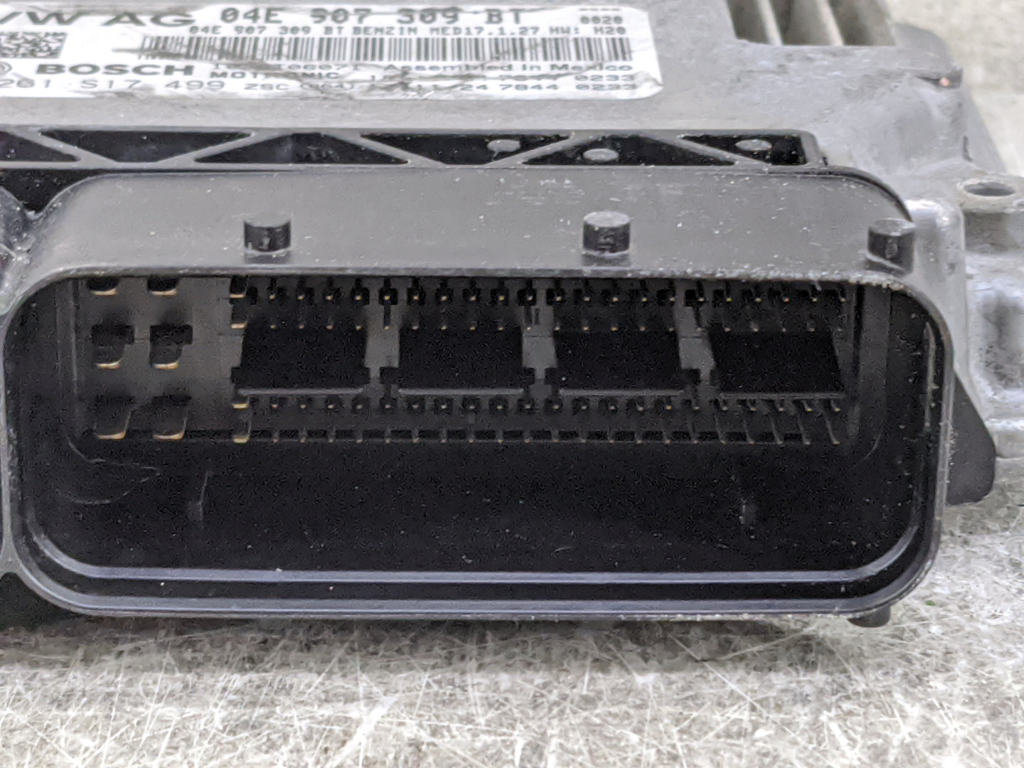 2019 Volkswagen Jetta PCM Engine Control Computer ECU ECM PCU OEM P/N:04E907309BT 0261S17499 Fits OEM Used Auto Parts - Oemu