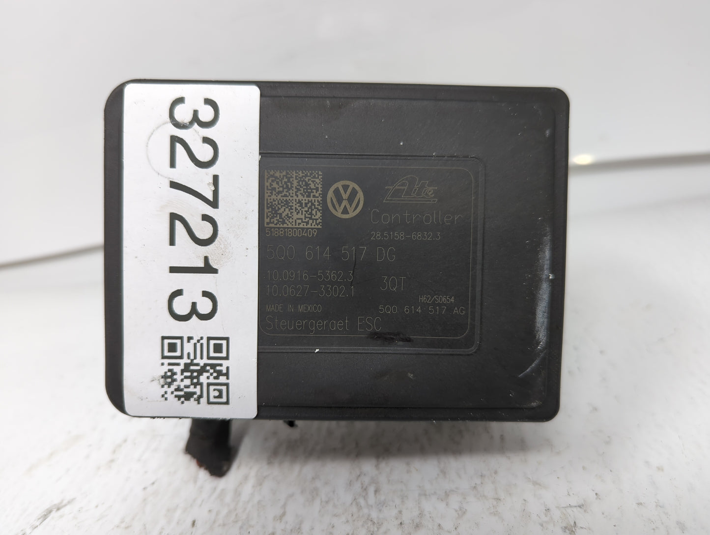 2019 Volkswagen Jetta ABS Pump Control Module Replacement P/N:5Q0 614 517 EB 5Q0 614 517 DG, 5Q0 614 517 DN, 5Q0 614 517 CT 