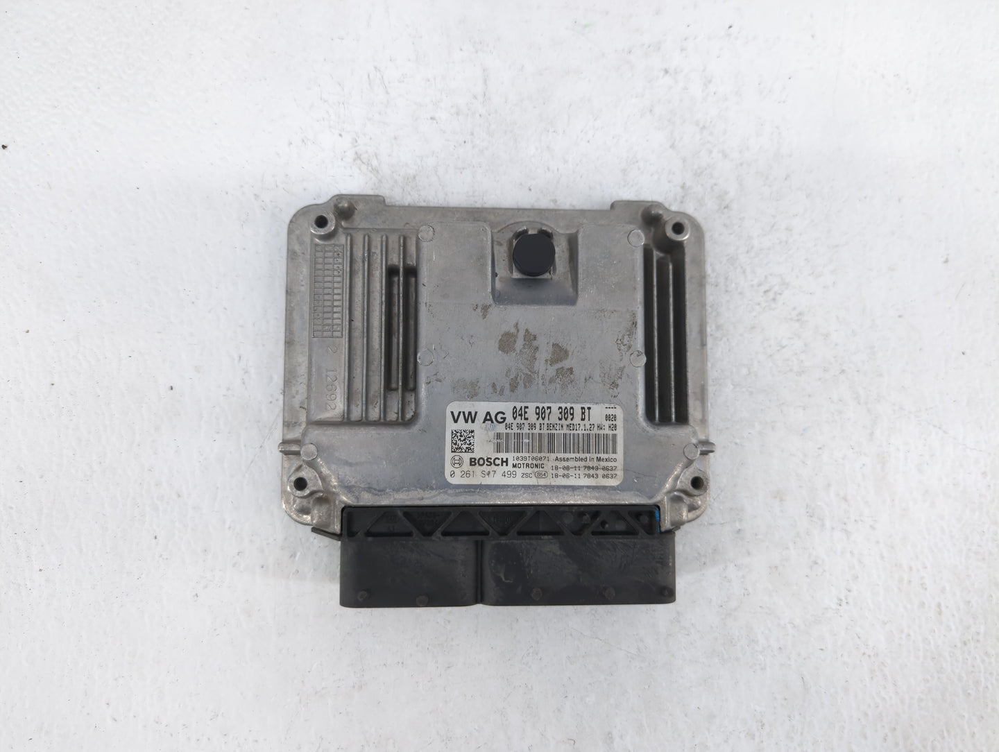 2019 Volkswagen Jetta PCM Engine Control Computer ECU ECM PCU OEM P/N:04E 907 309 BT Fits OEM Used Auto Parts - Oemusedautop