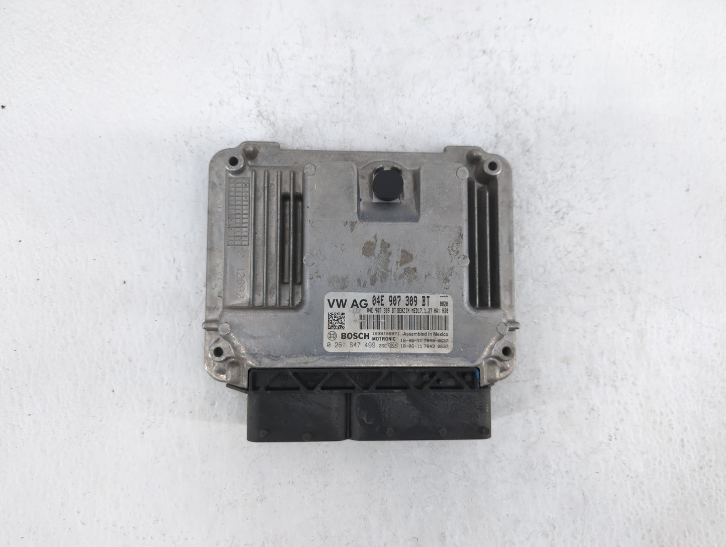 2019 Volkswagen Jetta PCM Engine Control Computer ECU ECM PCU OEM P/N:04E 907 309 BT Fits OEM Used Auto Parts - Oemusedautop