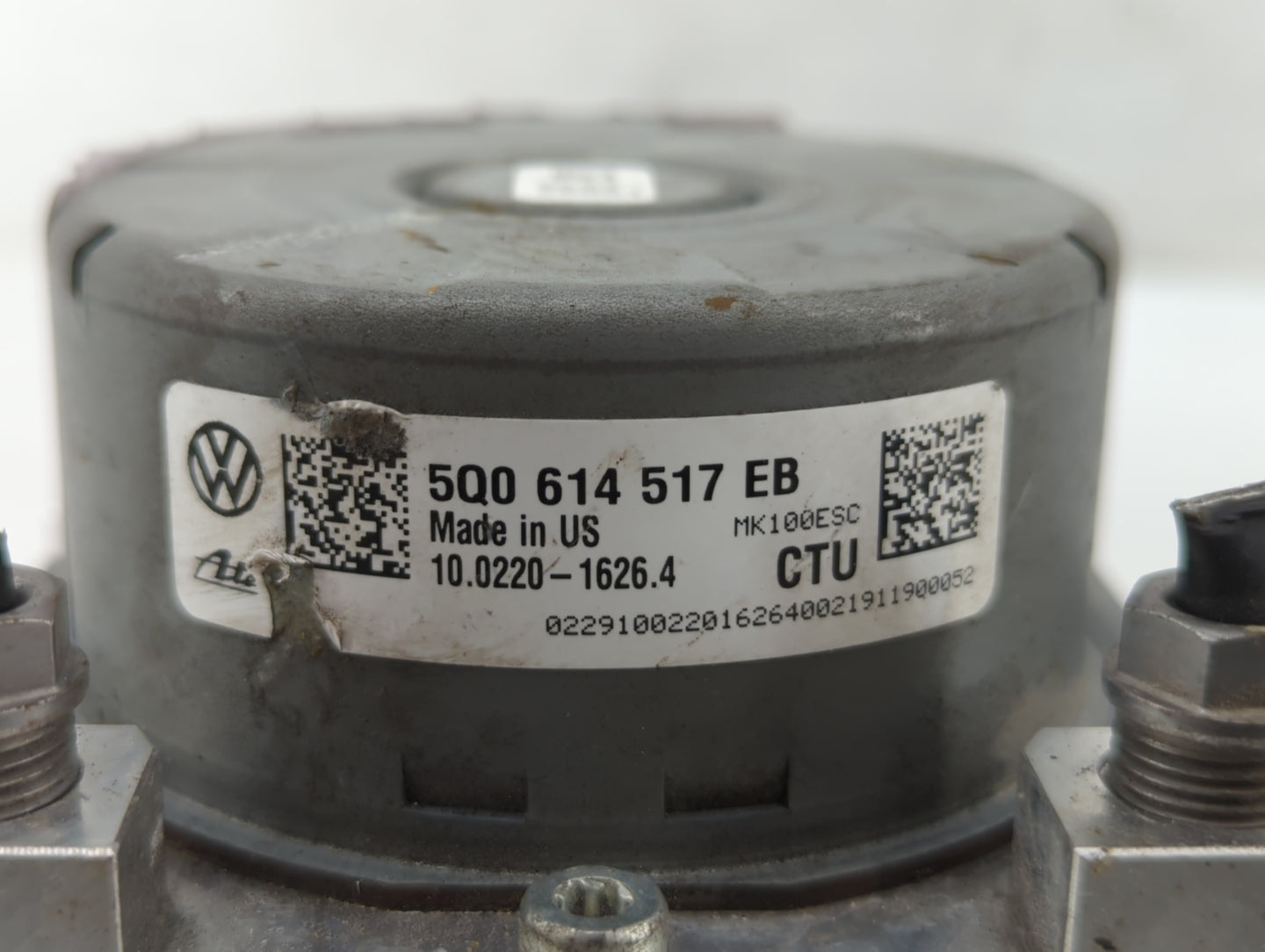 2019 Volkswagen Jetta ABS Pump Control Module Replacement P/N:5Q0 614 517 EB 5Q0 614 517 DG, 5Q0 614 517 DN, 5Q0 614 517 CT 