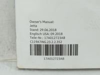 2019 Volkswagen Jetta Owners Manual Book Guide OEM Used Auto Parts - Oemusedautoparts1.com