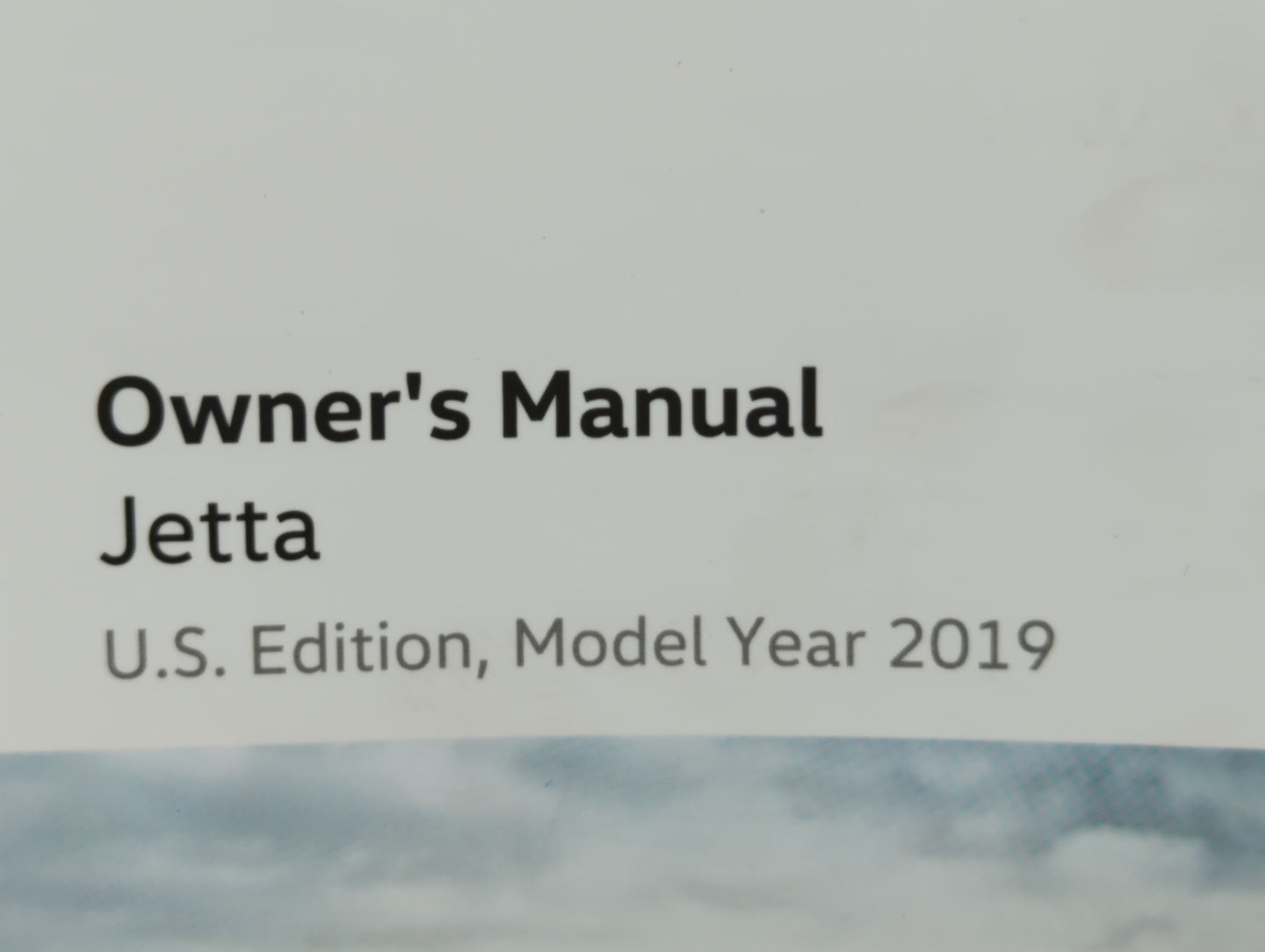 2019 Volkswagen Jetta Owners Manual Book Guide OEM Used Auto Parts - Oemusedautoparts1.com
