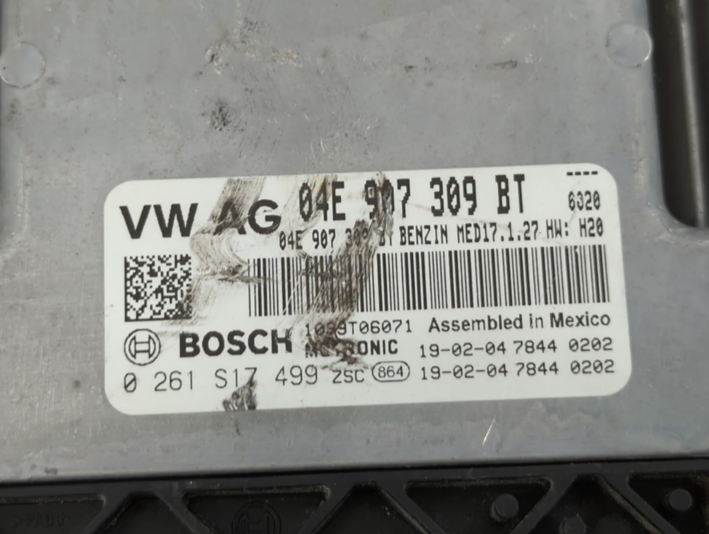 2019-2020 Volkswagen Jetta PCM Engine Control Computer ECU ECM PCU OEM P/N:0 261 S17 499 04E 907 309 BT Fits Fits 2019 2020 
