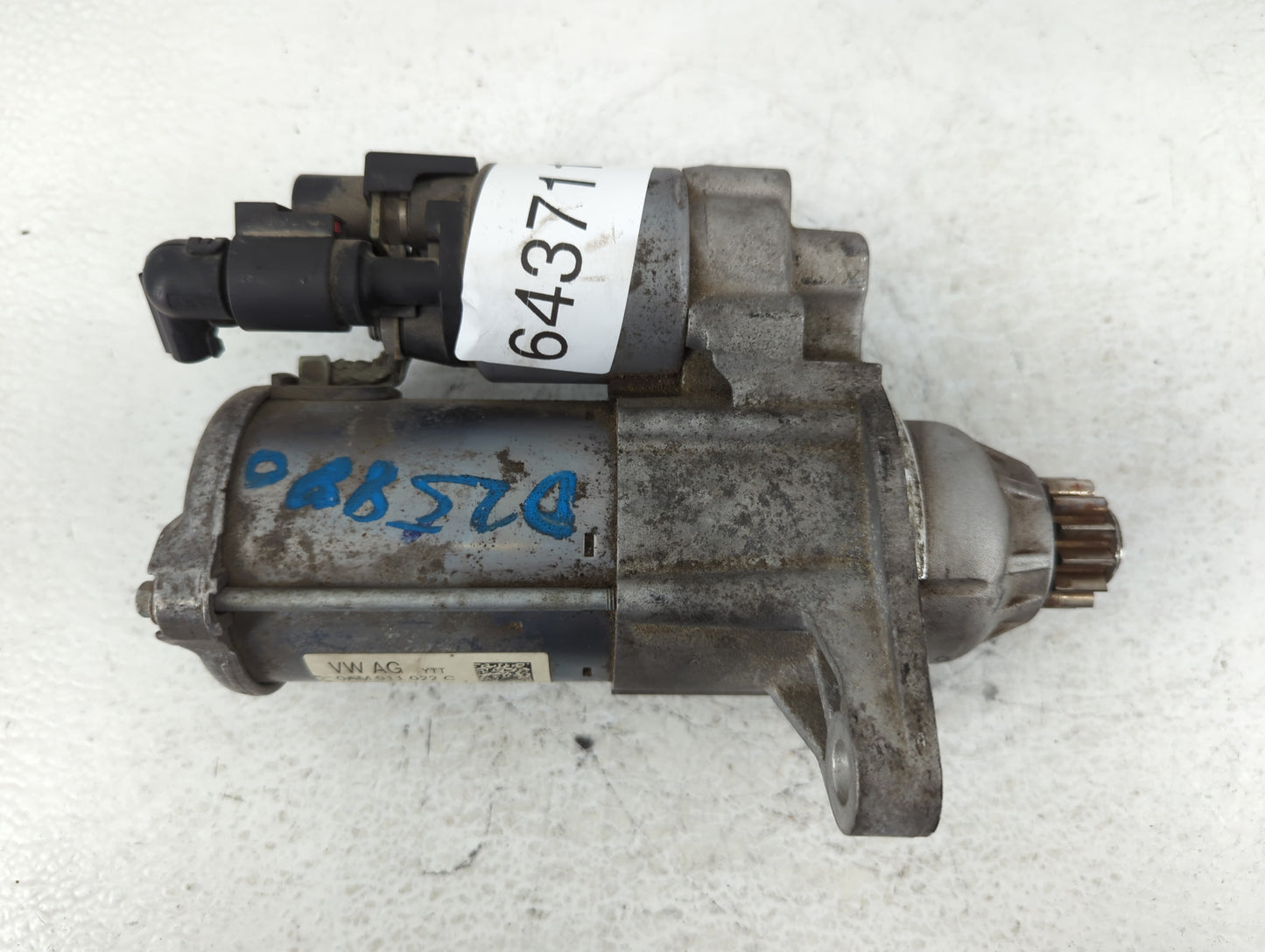 2019-2021 Volkswagen Jetta Car Starter Motor Solenoid OEM P/N:12042019 0AM 911 022 C Fits Fits 2019 2020 2021 OEM Used Auto 