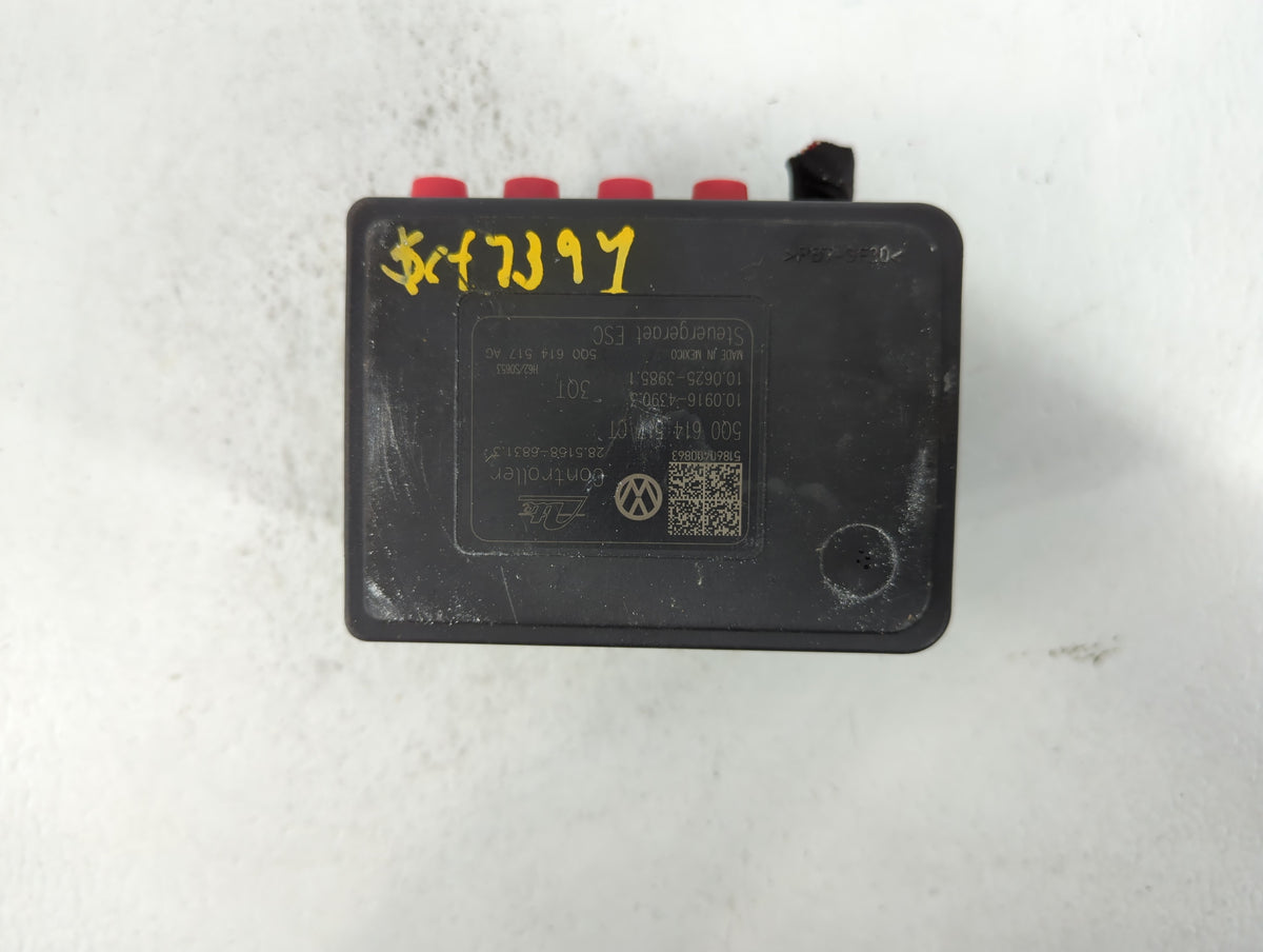 2019 Volkswagen Jetta Anti-Lock Brake ABS Pump Module Actuator OEM P/N:5Q0 614 517 CT Fits OEM Used Auto Parts - Oemusedauto