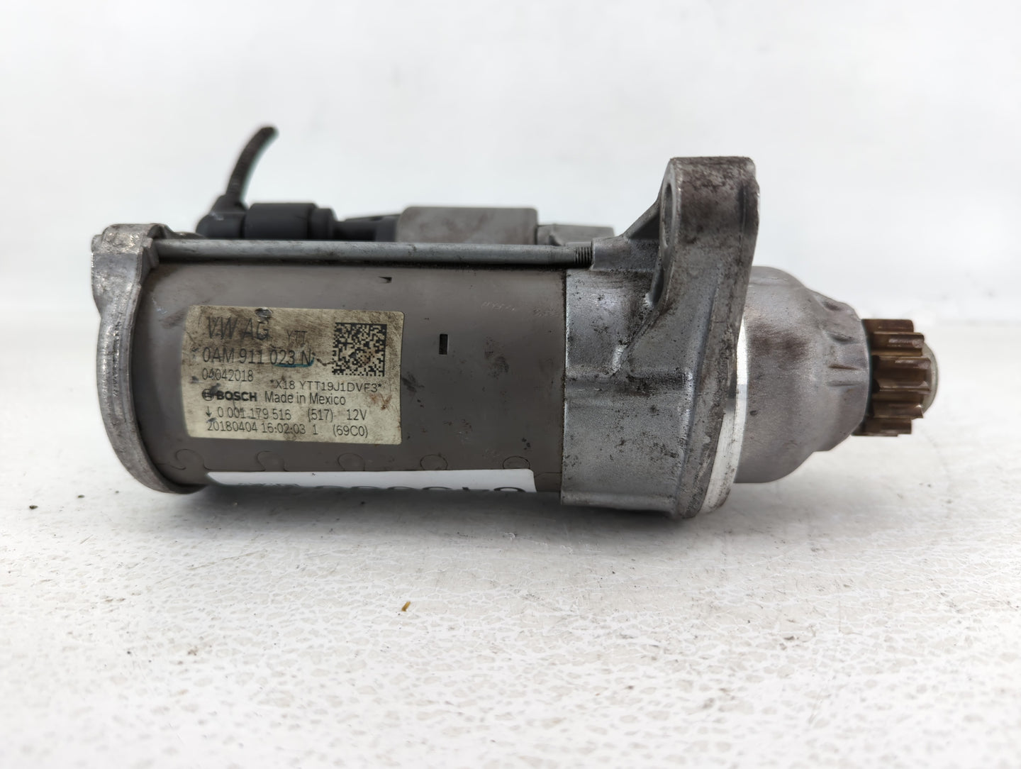 2019-2021 Volkswagen Jetta Car Starter Motor Solenoid OEM P/N:04042018 0AM 911 023 N Fits Fits 2019 2020 2021 OEM Used Auto 