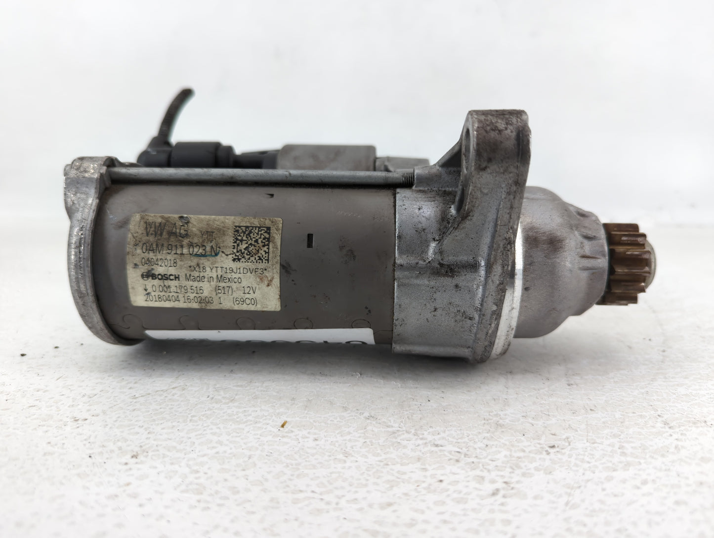 2019-2021 Volkswagen Jetta Car Starter Motor Solenoid OEM P/N:04042018 0AM 911 023 N Fits Fits 2019 2020 2021 OEM Used Auto 