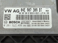 2019 Volkswagen Jetta PCM Engine Control Computer ECU ECM PCU OEM P/N:04E 907 309 BT Fits OEM Used Auto Parts - Oemusedautop