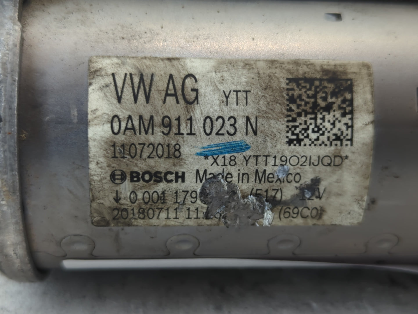 2019-2021 Volkswagen Jetta Car Starter Motor Solenoid OEM P/N:0AM 911 023 N Fits Fits 2019 2020 2021 OEM Used Auto Parts - O