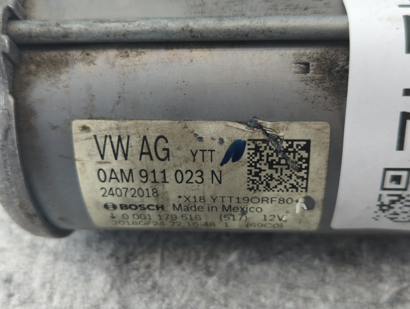 2019-2021 Volkswagen Jetta Car Starter Motor Solenoid OEM P/N:0AM 911 023 N Fits Fits 2019 2020 2021 OEM Used Auto Parts - O