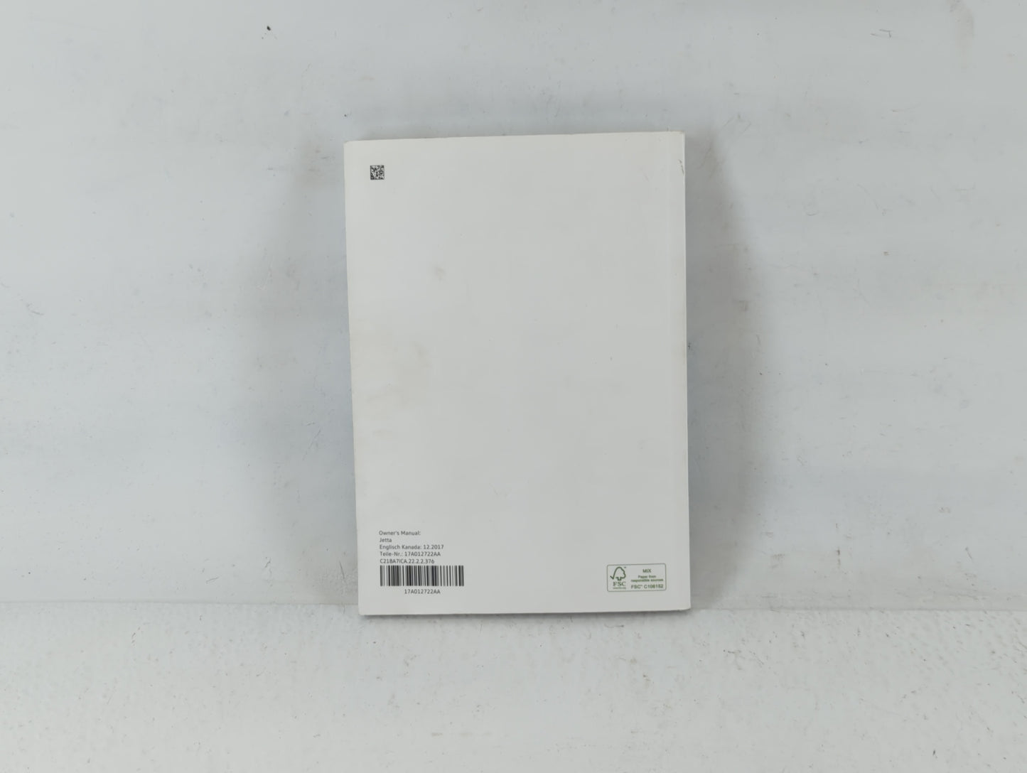 2019 Volkswagen Jetta Owners Manual Book Guide P/N:17A012722AA OEM Used Auto Parts - Oemusedautoparts1.com