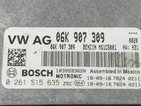 2019-2020 Volkswagen Passat PCM Engine Control Computer ECU ECM PCU OEM P/N:06K907309 1039S93620, 0261S15635 Fits Fits 2019 