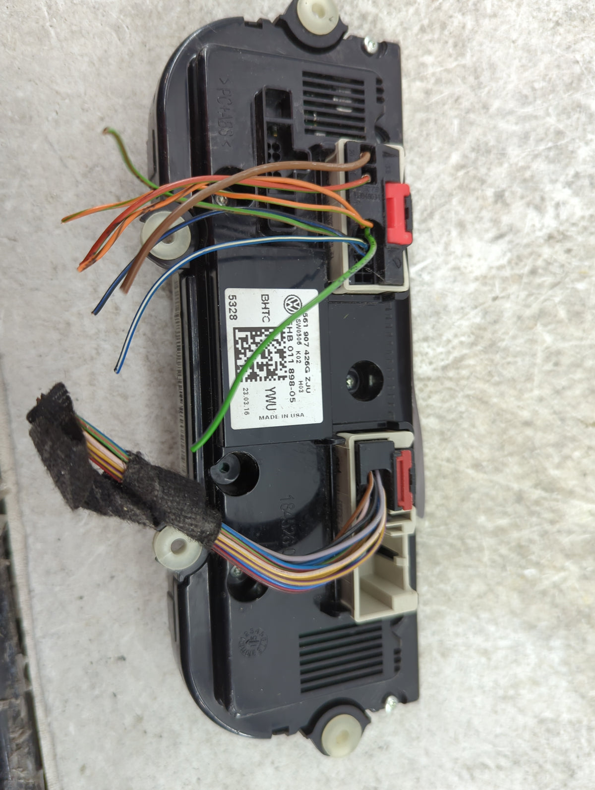 2019 Volkswagen Passat Climate Control Module Temperature AC/Heater Replacement P/N:561907426G 5HB011898-05 Fits Fits 2016 2