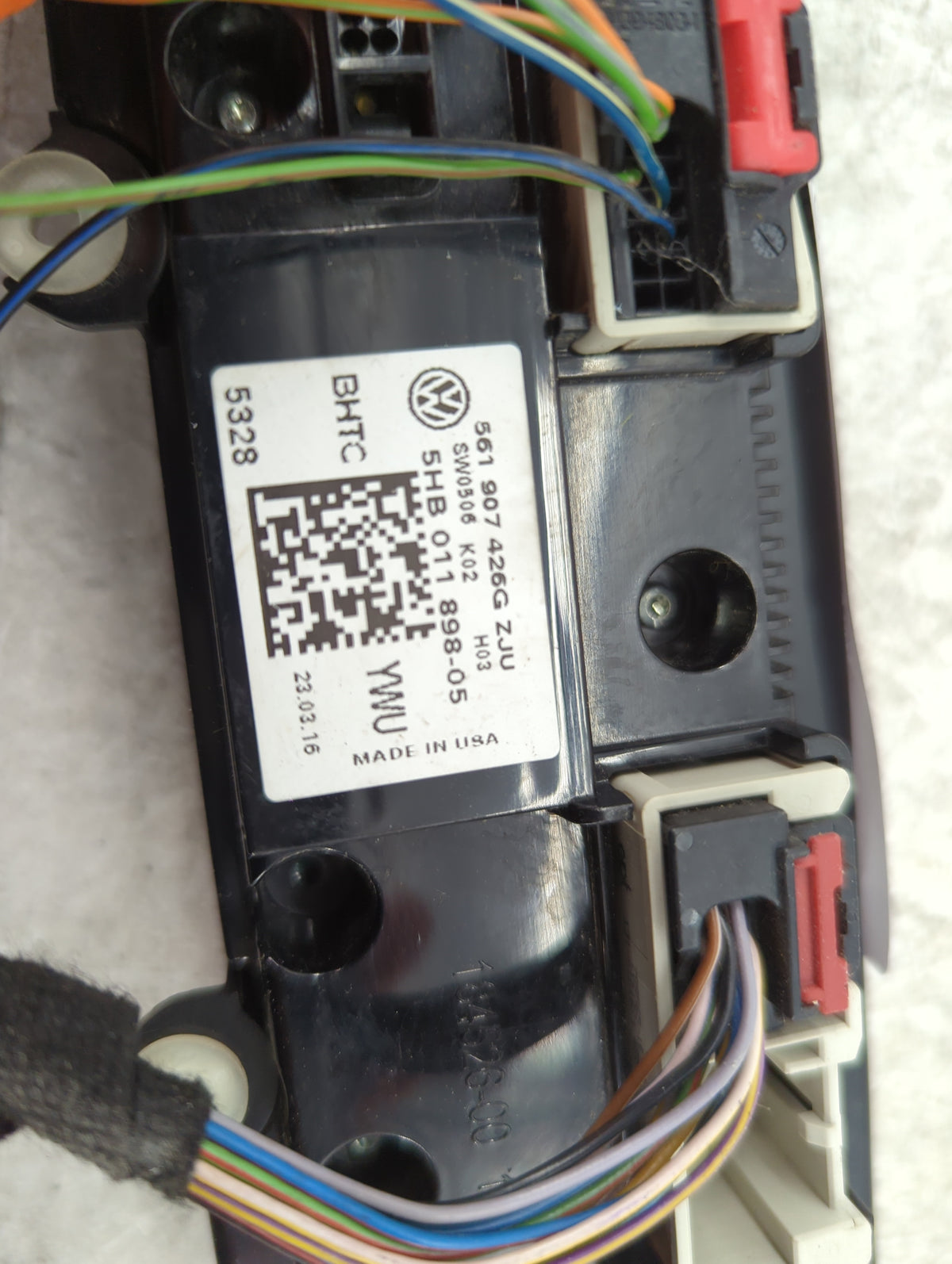 2019 Volkswagen Passat Climate Control Module Temperature AC/Heater Replacement P/N:561907426G 5HB011898-05 Fits Fits 2016 2