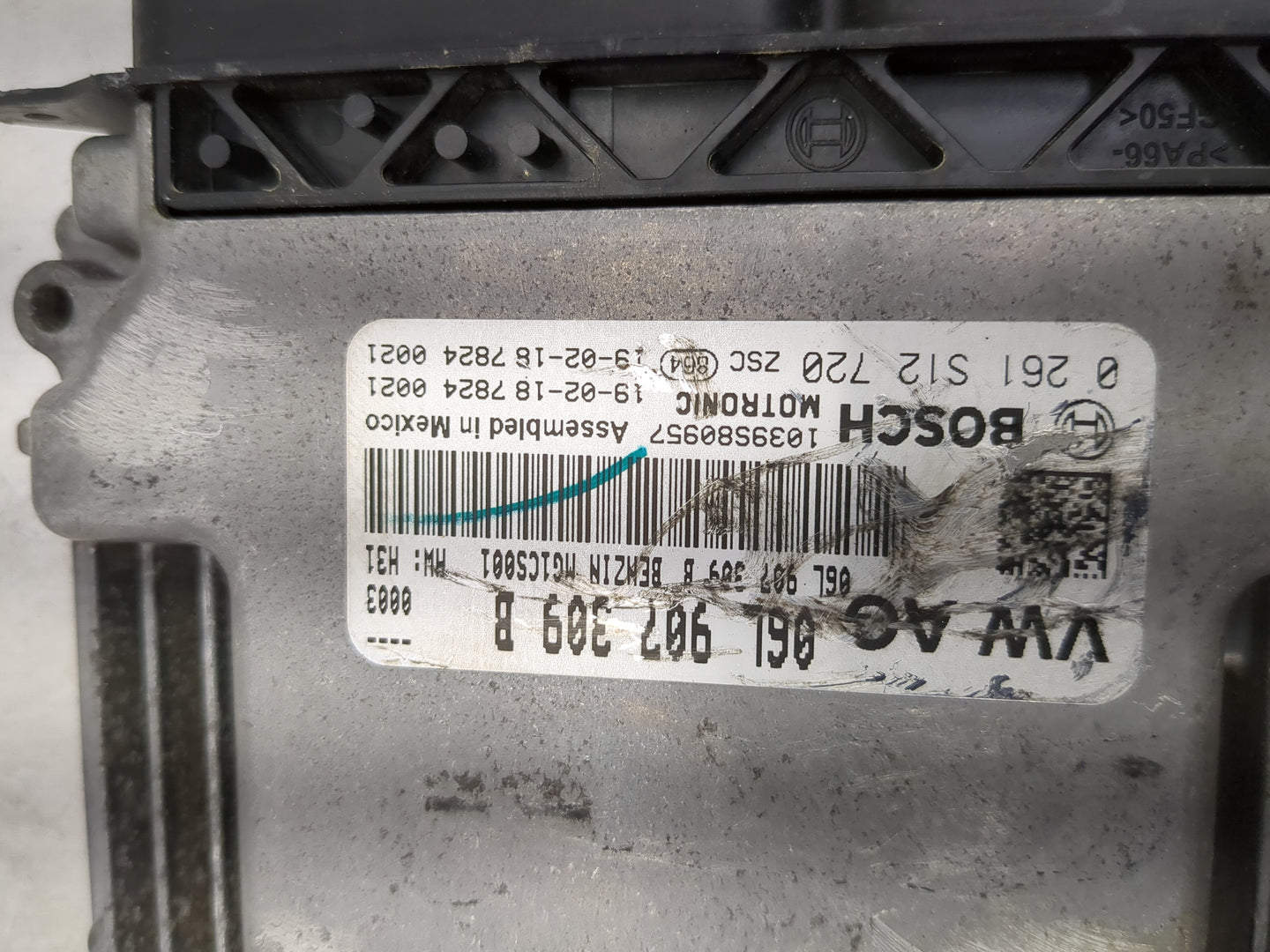 2018-2020 Volkswagen Tiguan PCM Engine Control Computer ECU ECM PCU OEM P/N:06L 907 309 B 0 261 S12 720 Fits Fits 2018 2019 