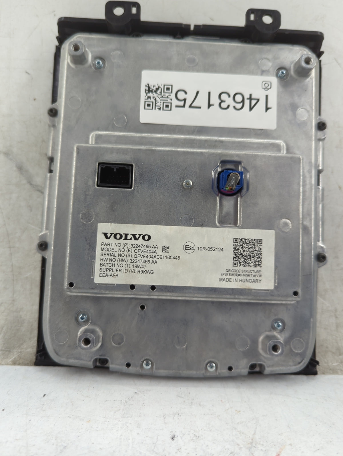 2019-2020 Volvo S60 Information Radio Display Screen - Oemusedautoparts1.com
