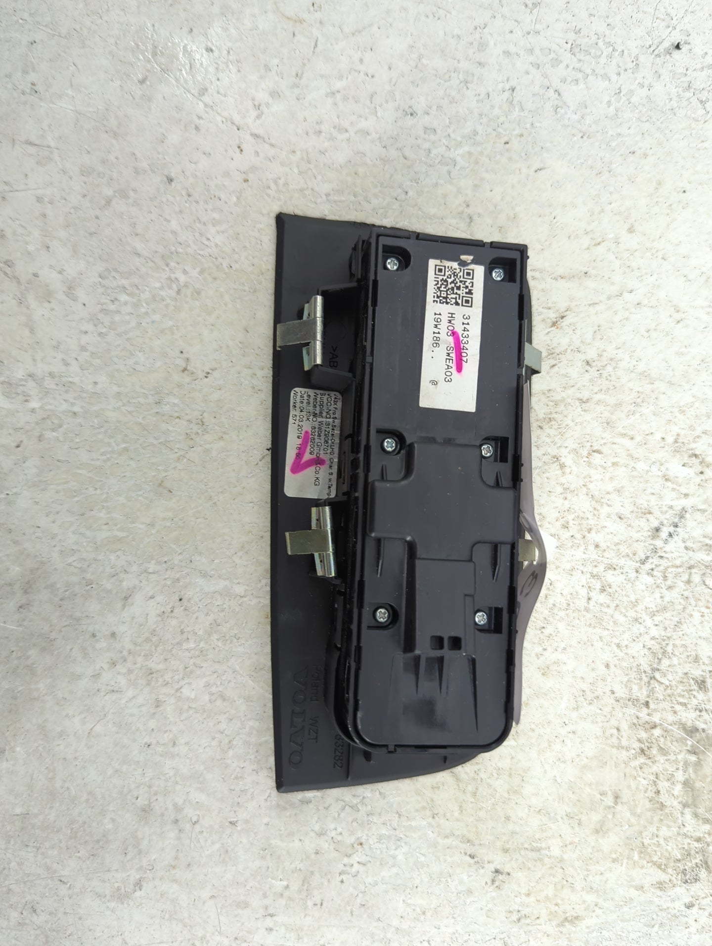 2019-2020 Volvo S60 Master Power Window Switch Replacement Driver Side Left P/N:31433407 HW03 Fits Fits 2018 2019 2020 2021 
