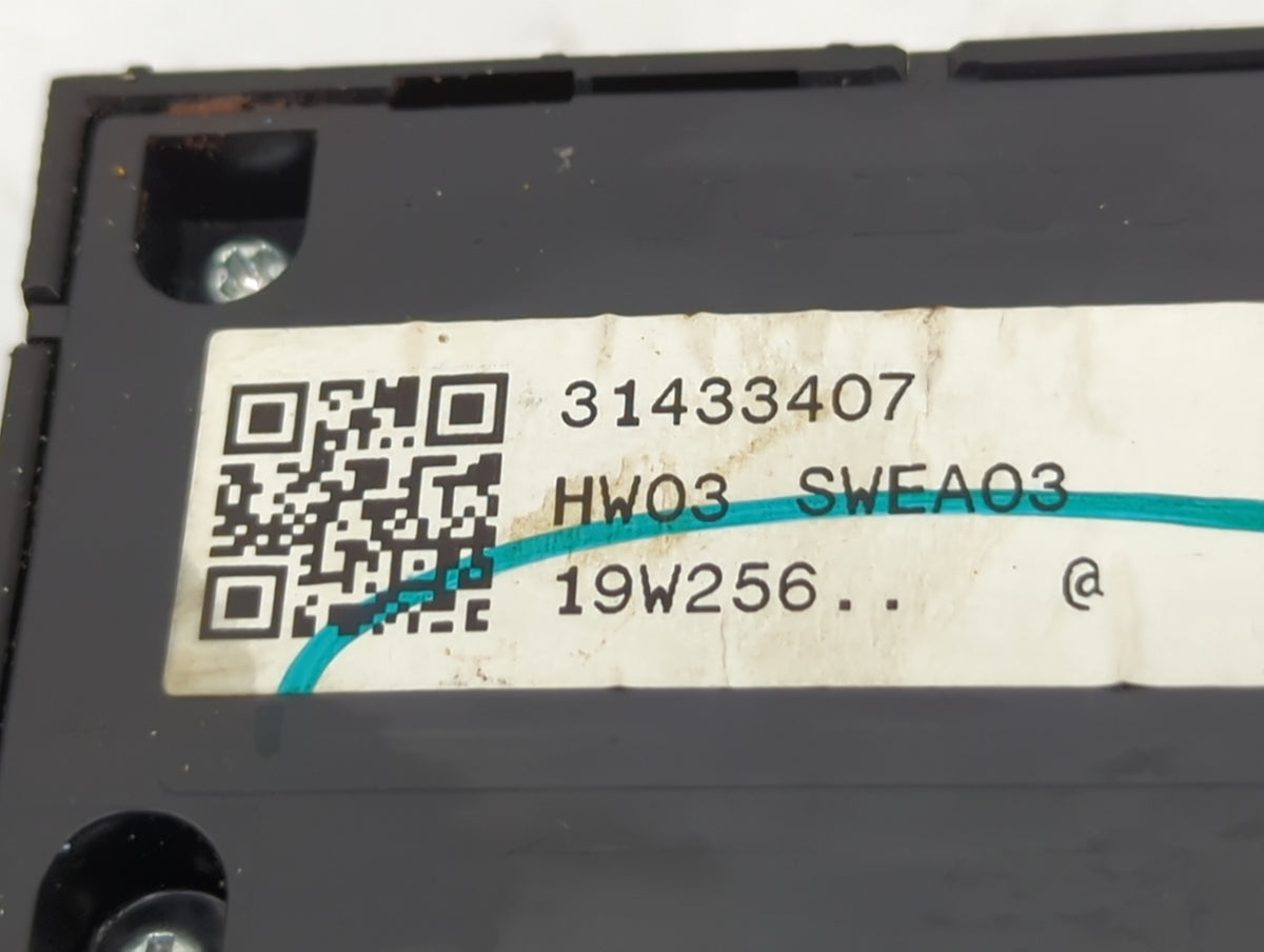 2019-2020 Volvo S60 Master Power Window Switch Replacement Driver Side Left P/N:31433407 Fits Fits 2018 2019 2020 2021 OEM U