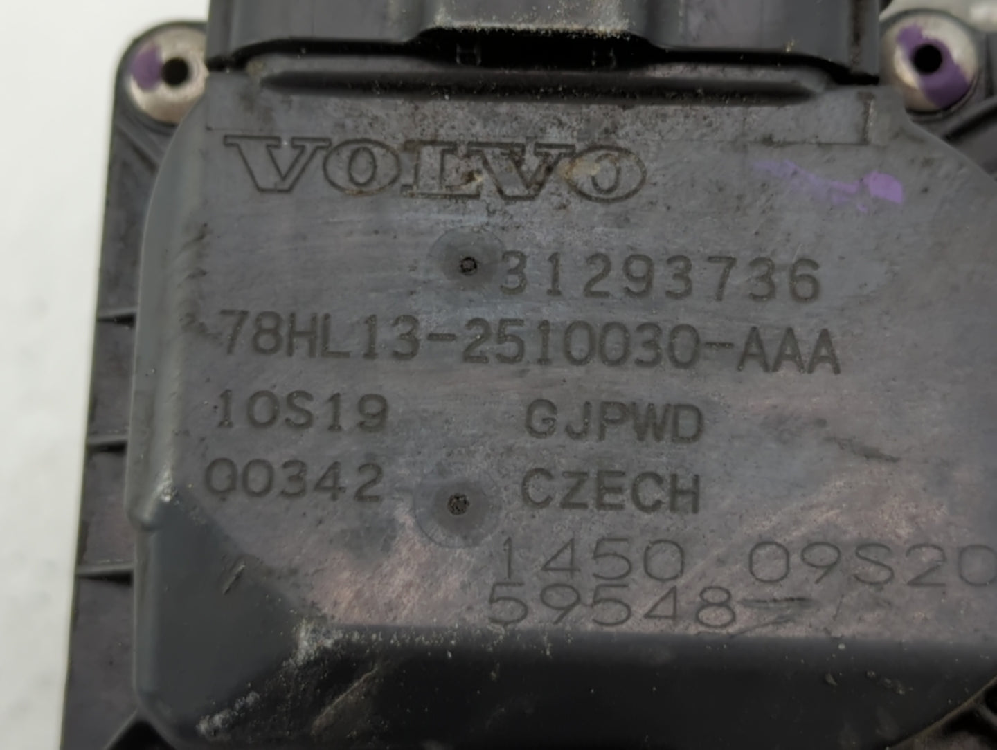 2015-2021 Volvo Xc60 Throttle Body P/N:78HL13-2510030-AAA 31465575, 31293736 Fits Fits 2015 2016 2017 2018 2019 2020 2021 OE