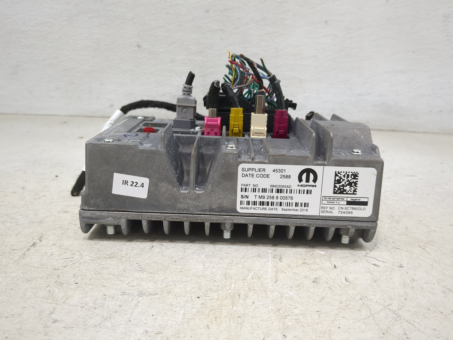 2020 Grand Cherokee Radio AM FM Cd Player Receiver Replacement Fits OEM Used Auto Parts - Oemusedautoparts1.com