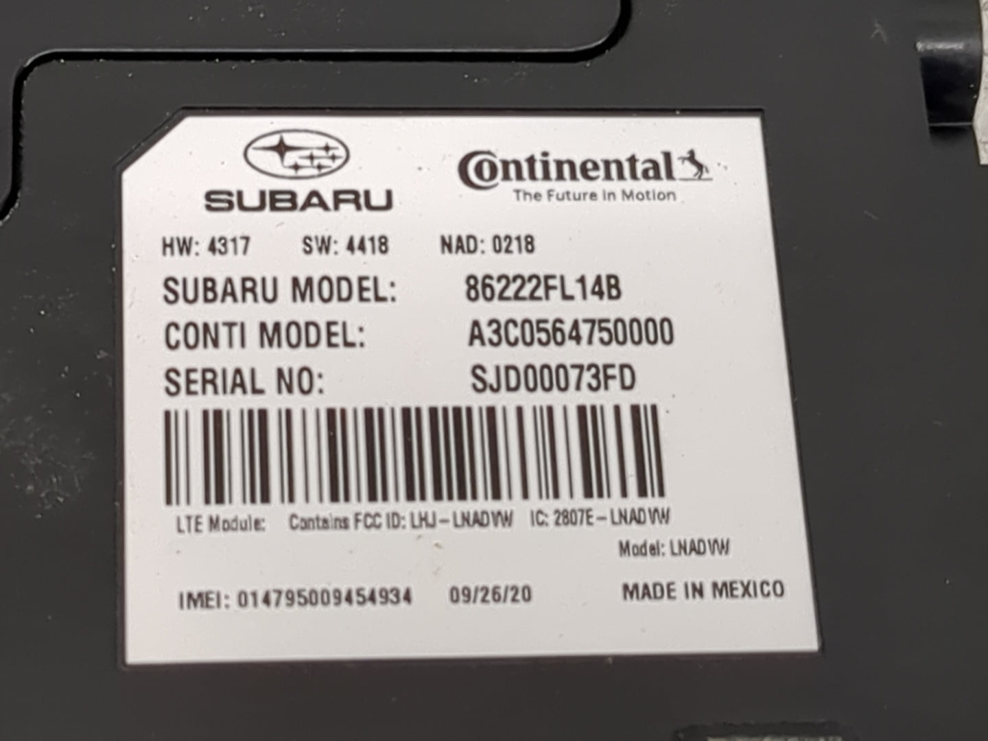 2020 Impreza Radio AM FM Cd Player Receiver Replacement Fits Fits 2021 2022 OEM Used Auto Parts - Oemusedautoparts1.com