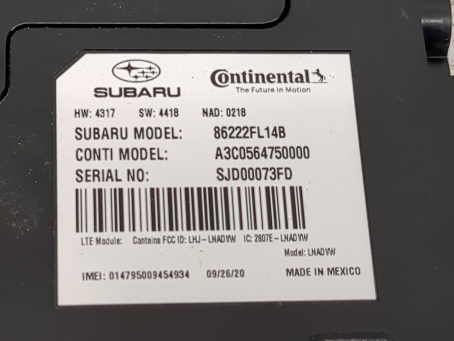 2020 Impreza Radio AM FM Cd Player Receiver Replacement Fits Fits 2021 2022 OEM Used Auto Parts - Oemusedautoparts1.com