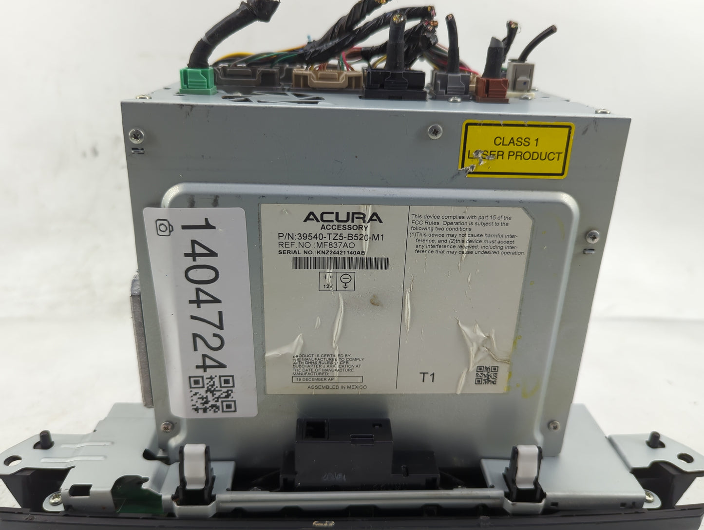 2020 Acura Mdx Radio AM FM Cd Player Receiver Replacement P/N:39540-TZ5-B520-M1 Fits OEM Used Auto Parts - Oemusedautoparts1