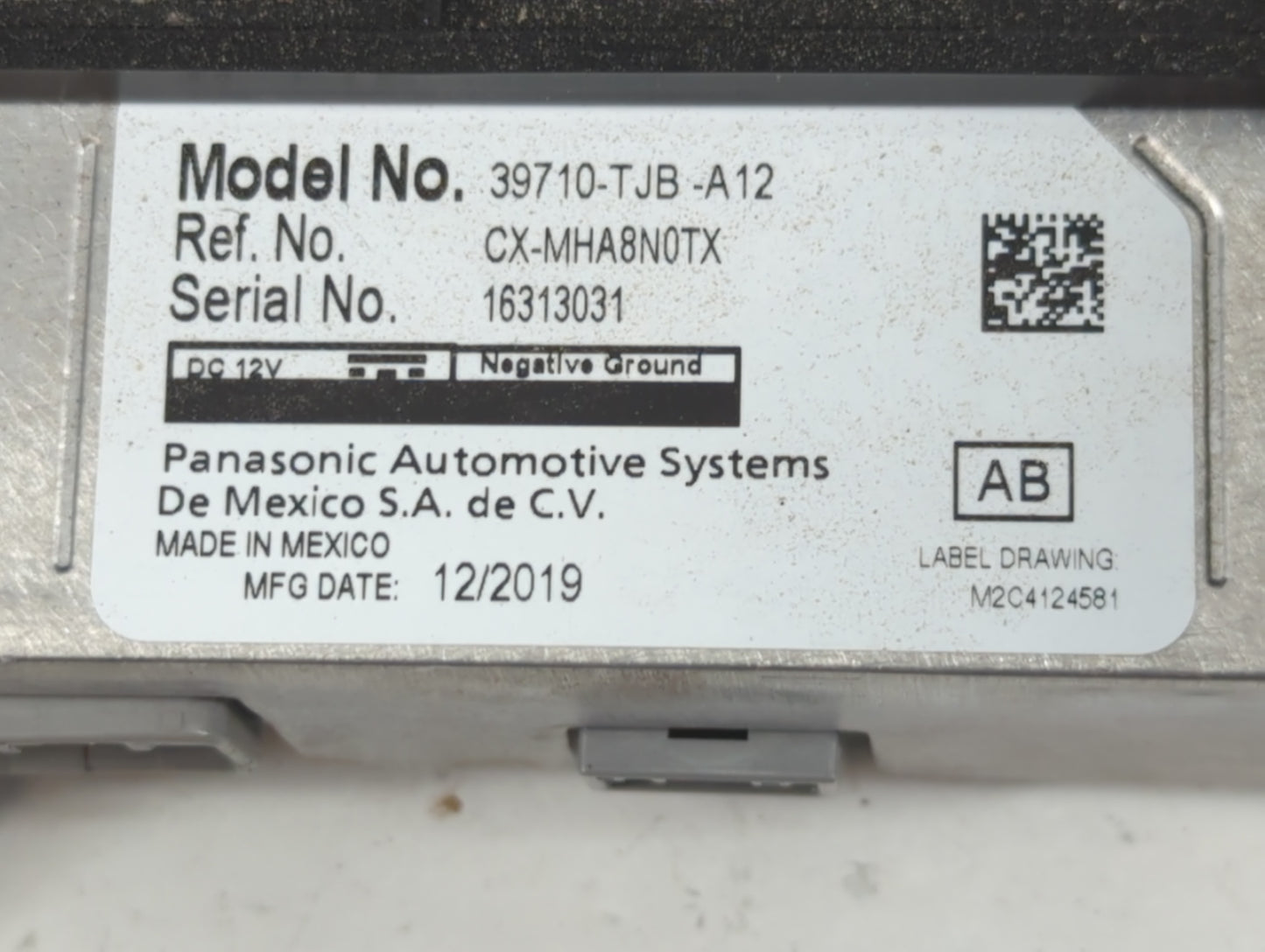 2020 Acura Rdx Radio AM FM Cd Player Receiver Replacement P/N:39710-TJB-A12 Fits OEM Used Auto Parts - Oemusedautoparts1.com