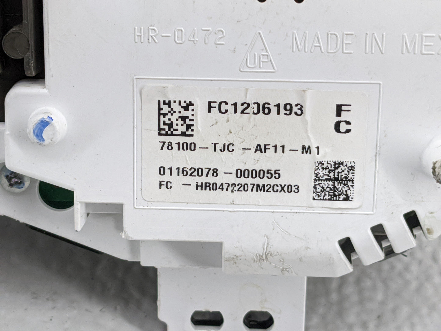 2020 Acura Rdx Instrument Cluster Speedometer Gauges P/N:01162078-000055 78100-TJC-AF11-M1 Fits OEM Used Auto Parts - Oemuse