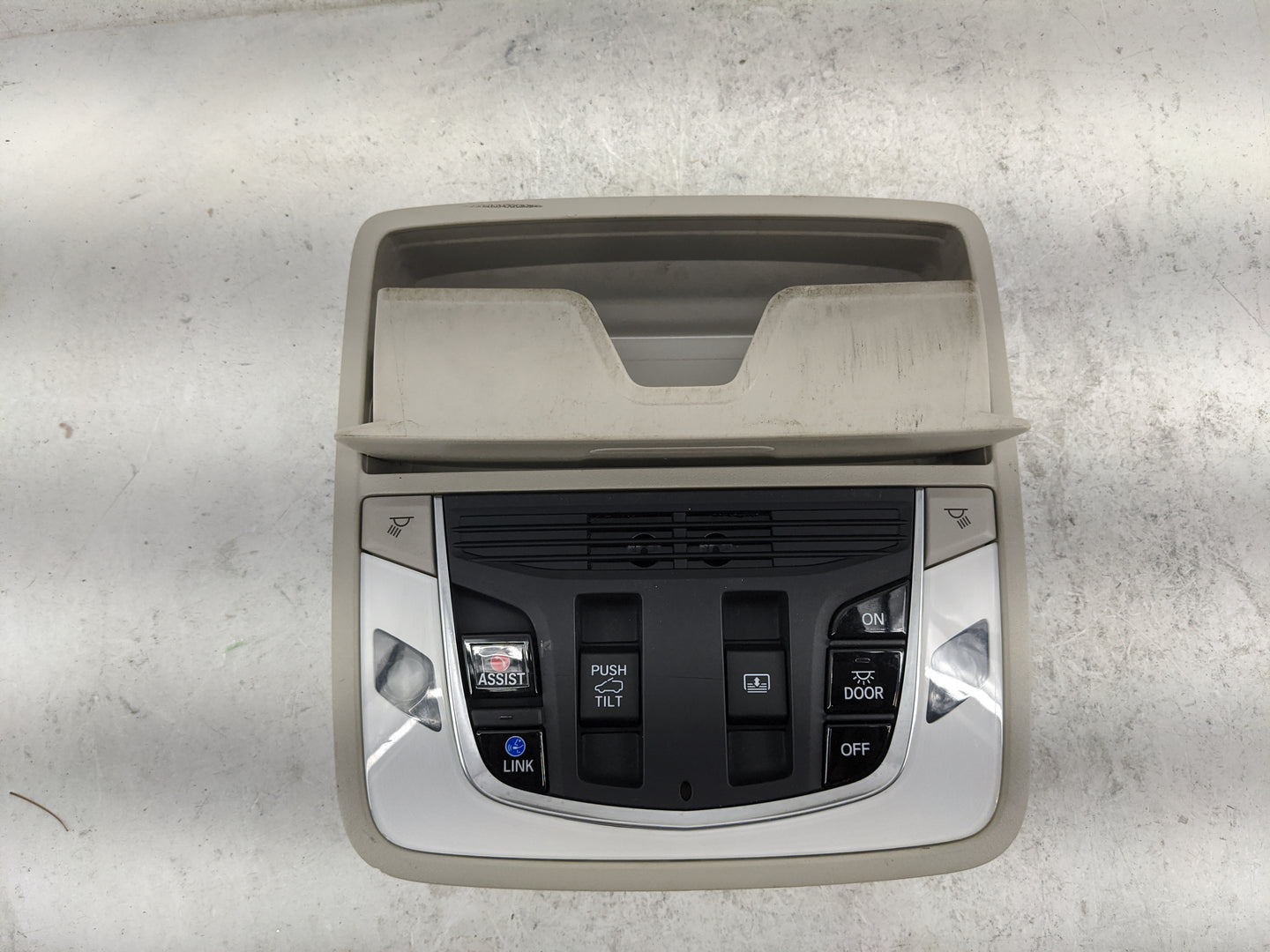 2019-2022 Acura Rdx Overhead Console W/rear Climate Control Tan - Oemusedautoparts1.com