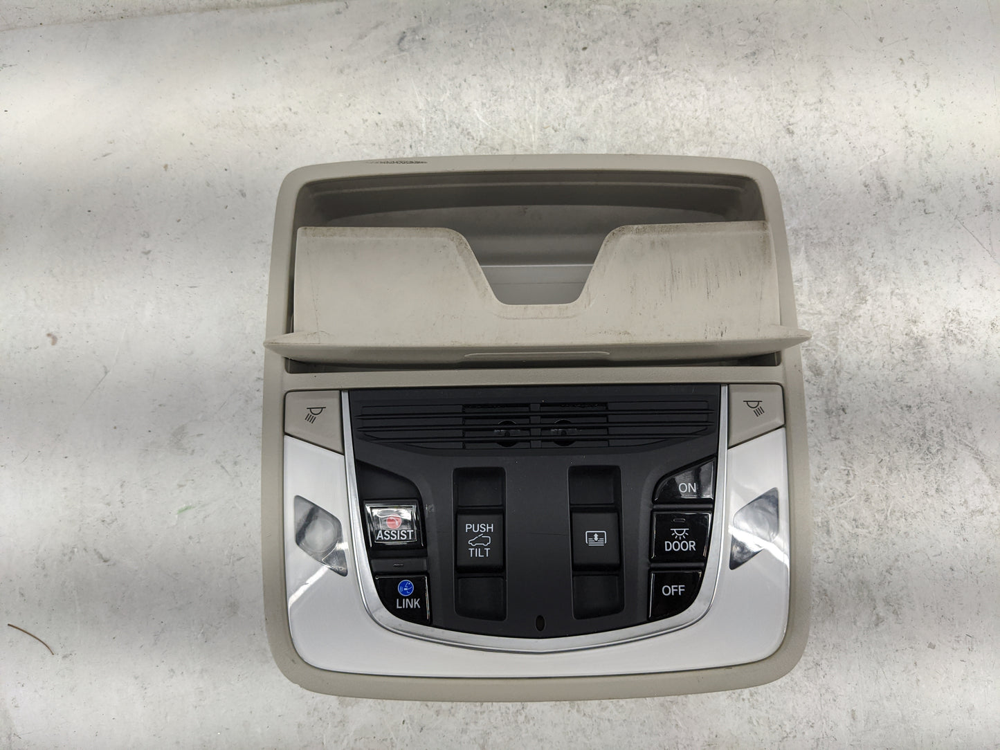2019-2022 Acura Rdx Overhead Console W/rear Climate Control Tan - Oemusedautoparts1.com