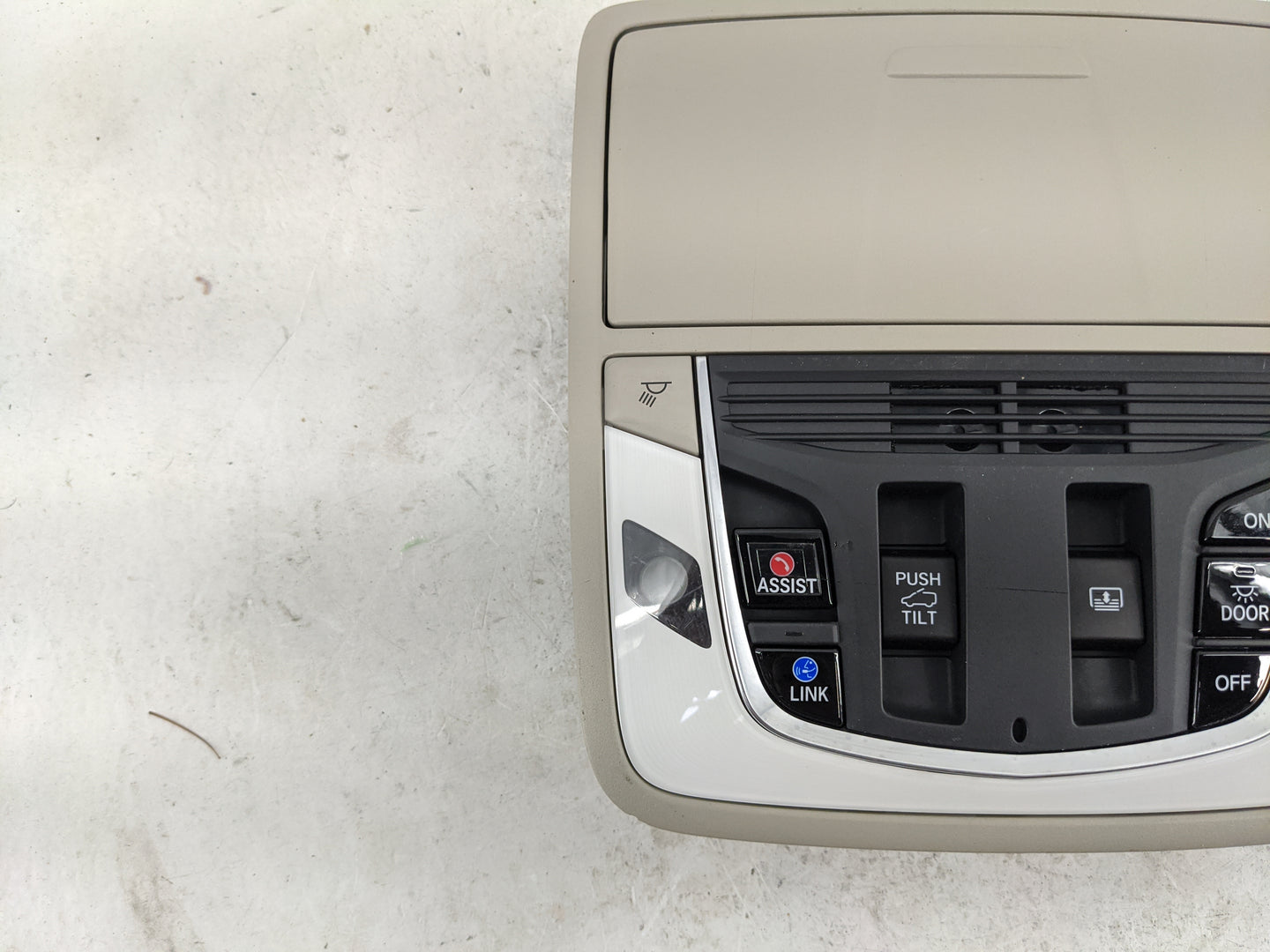 2019-2022 Acura Rdx Overhead Console W/rear Climate Control Tan - Oemusedautoparts1.com