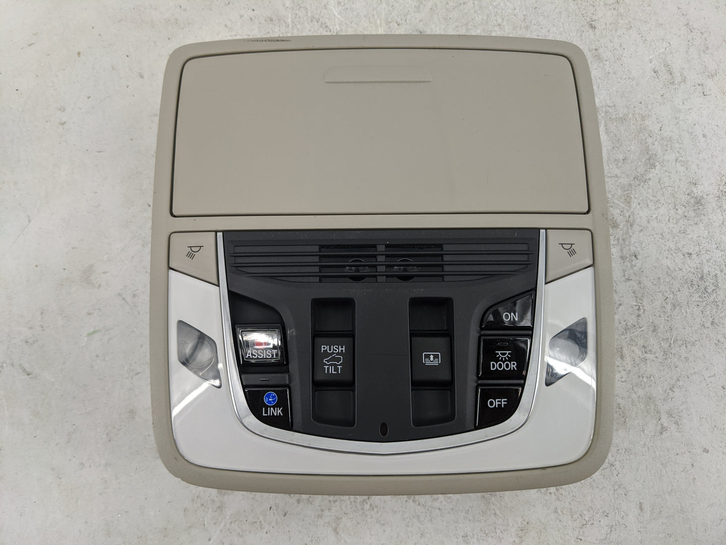 2019-2022 Acura Rdx Overhead Console W/rear Climate Control Tan - Oemusedautoparts1.com