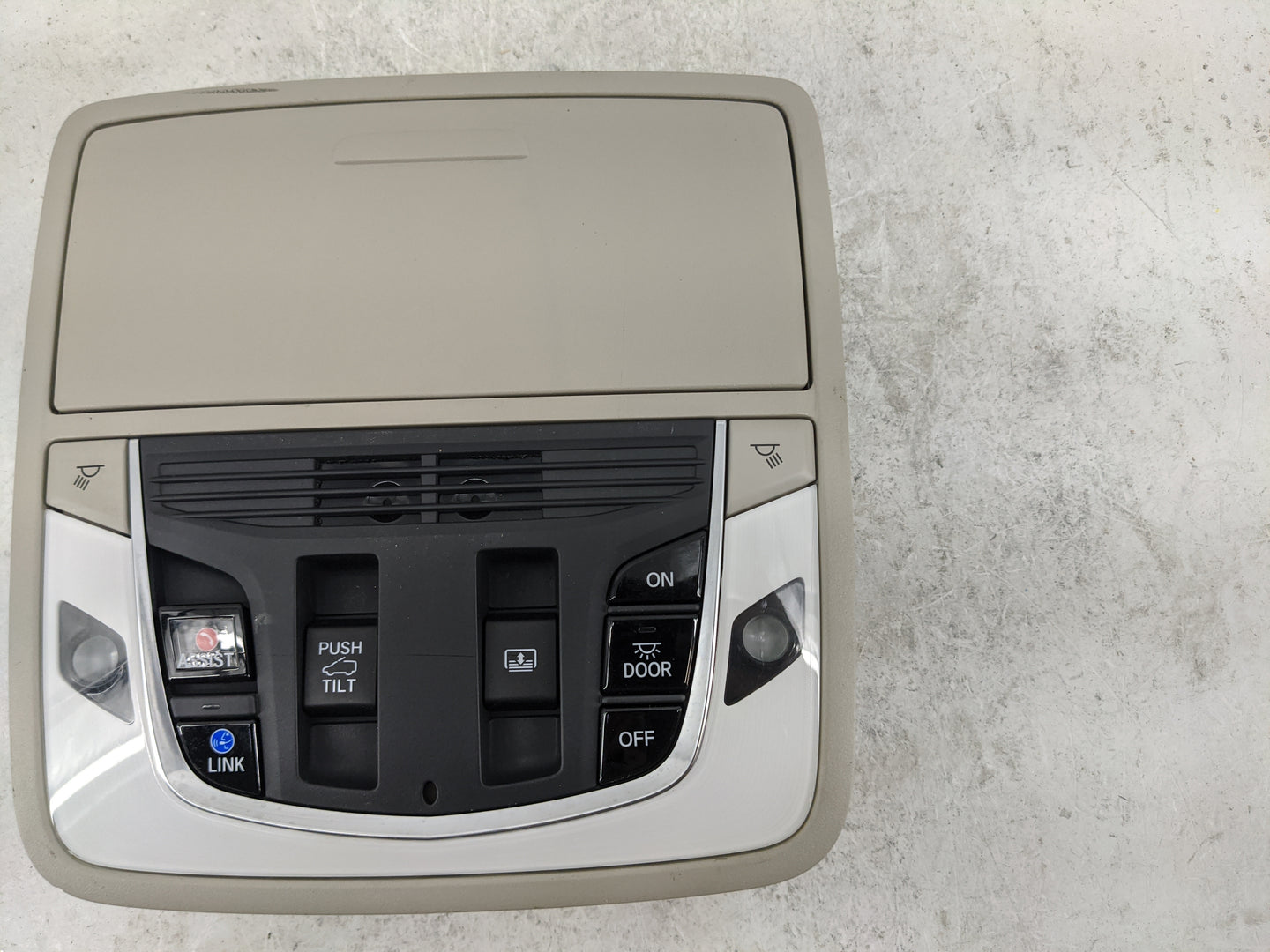 2019-2022 Acura Rdx Overhead Console W/rear Climate Control Tan - Oemusedautoparts1.com
