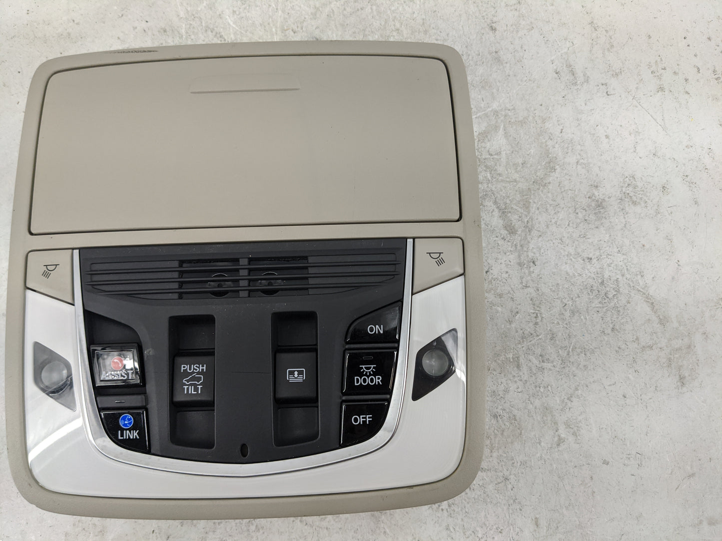 2019-2022 Acura Rdx Overhead Console W/rear Climate Control Tan - Oemusedautoparts1.com