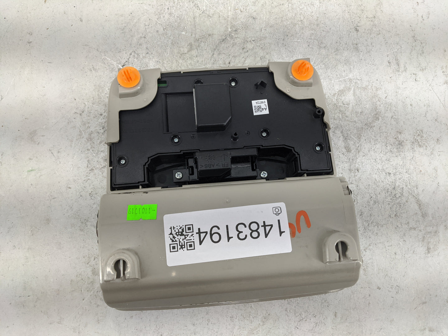 2019-2022 Acura Rdx Overhead Console W/rear Climate Control Tan - Oemusedautoparts1.com