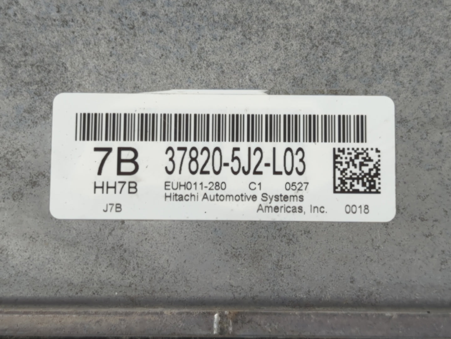 2020 Acura Tlx PCM Engine Control Computer ECU ECM PCU OEM P/N:37820-5J2-L03 Fits OEM Used Auto Parts - Oemusedautoparts1.co