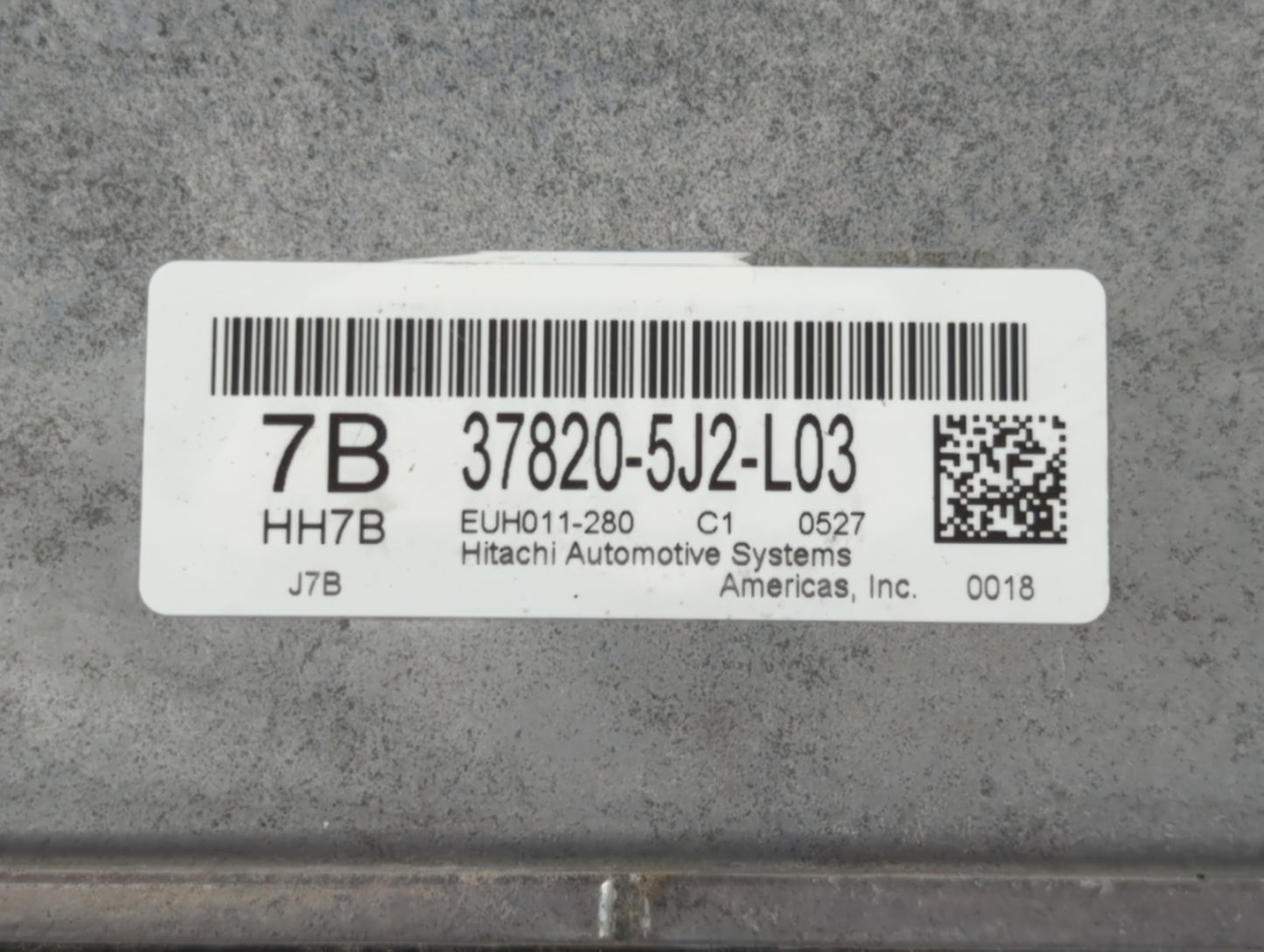 2020 Acura Tlx PCM Engine Control Computer ECU ECM PCU OEM P/N:37820-5J2-L03 Fits OEM Used Auto Parts - Oemusedautoparts1.co