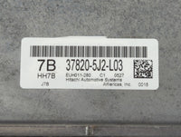 2020 Acura Tlx PCM Engine Control Computer ECU ECM PCU OEM P/N:37820-5J2-L03 Fits OEM Used Auto Parts - Oemusedautoparts1.co