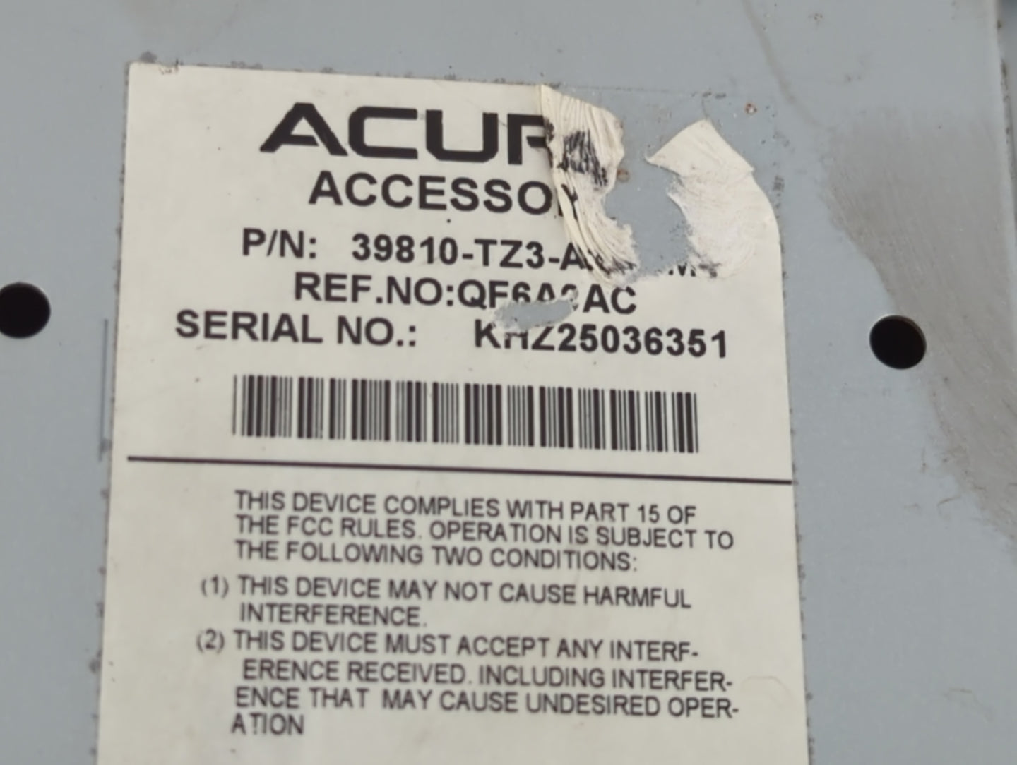2019-2020 Acura Tlx Information Display Screen - Oemusedautoparts1.com
