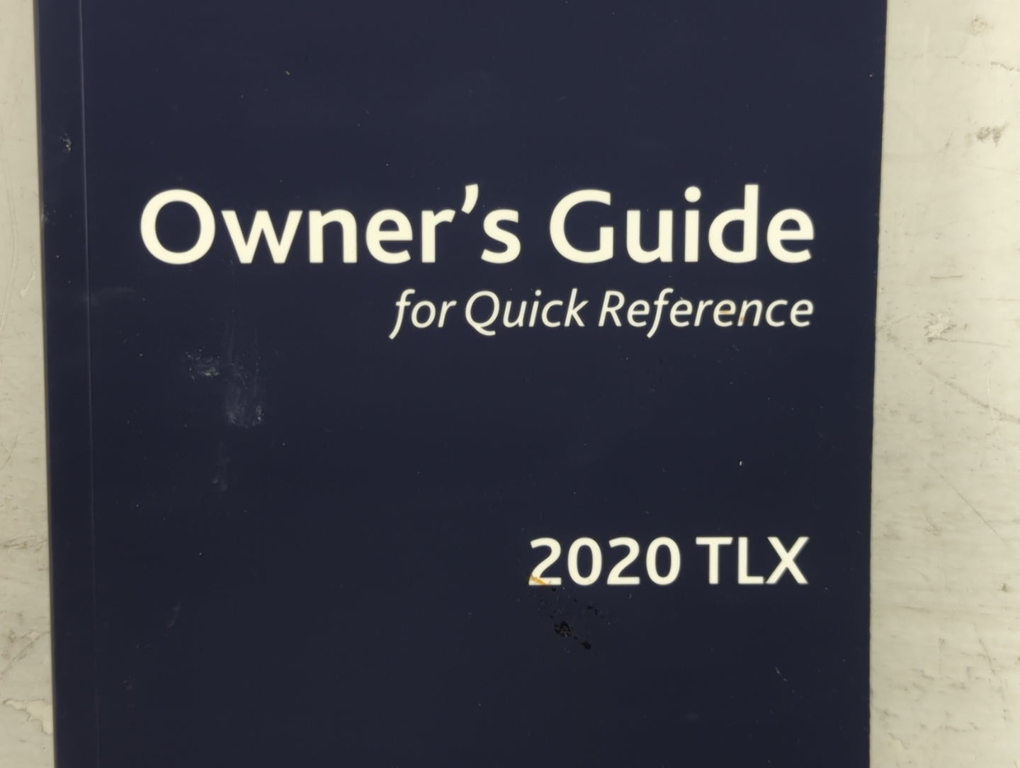 2020 Acura Tlx Owners Manual Book Guide OEM Used Auto Parts - Oemusedautoparts1.com