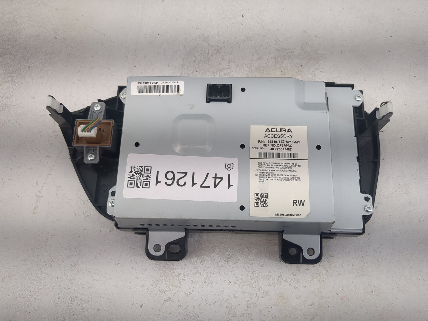 2019-2020 Acura Tlx Information Display Screen 1471261 - Oemusedautoparts1.com