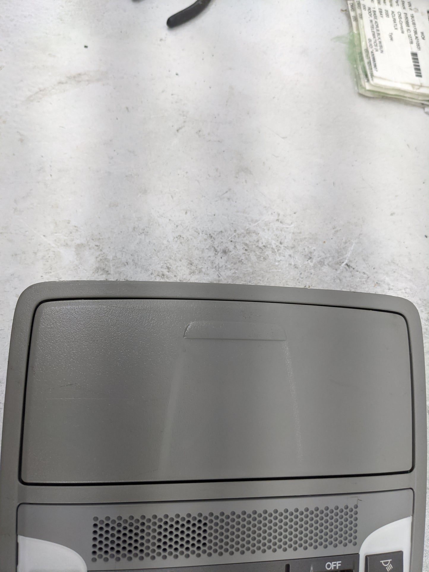 2015-2020 Acura Tlx Overhead Console W/rear Climate Control Gray - Oemusedautoparts1.com
