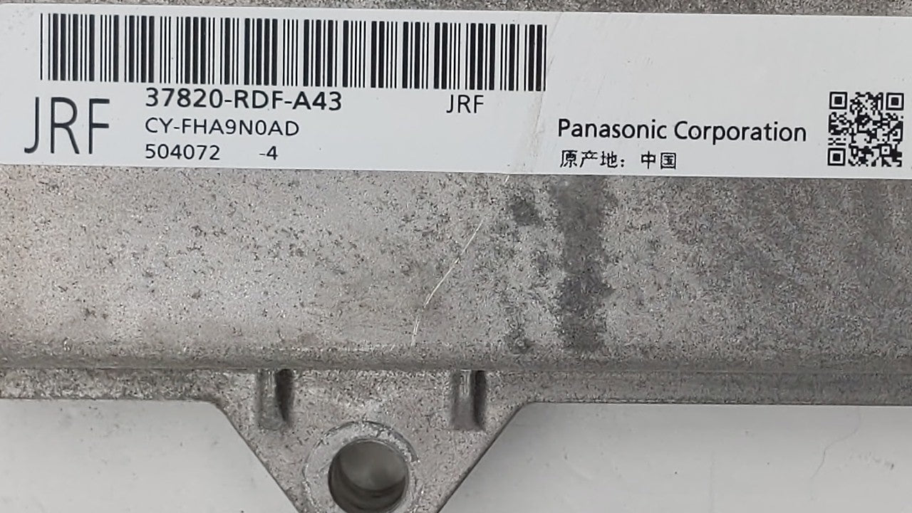 2019-2020 Acura Tlx PCM Engine Control Computer ECU ECM PCU OEM P/N:37820-RDF-A43 Fits Fits 2019 2020 OEM Used Auto Parts - 