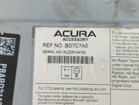 Acura Tlx Am Fm Cd Player Radio Receiver 515485 - Oemusedautoparts1.com