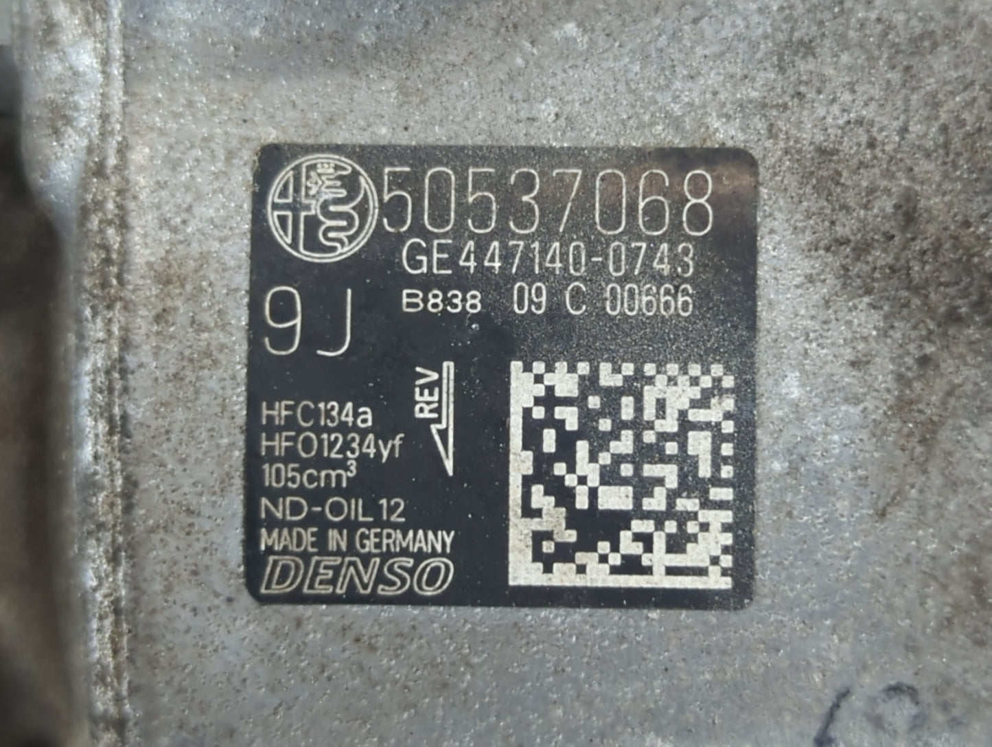 2017-2017 Alfa Romeo Giulia Air Conditioning A/c Ac Compressor Oem - Oemusedautoparts1.com