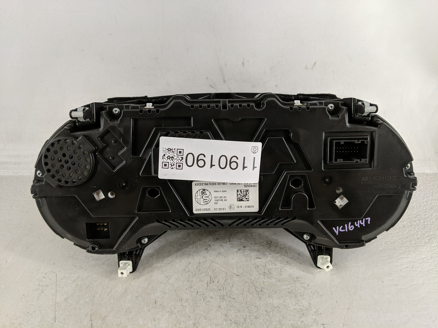 2020 Alfa Romeo Giulia Instrument Cluster Speedometer Gauges P/N:A3C0218470300 Fits OEM Used Auto Parts - Oemusedautoparts1.