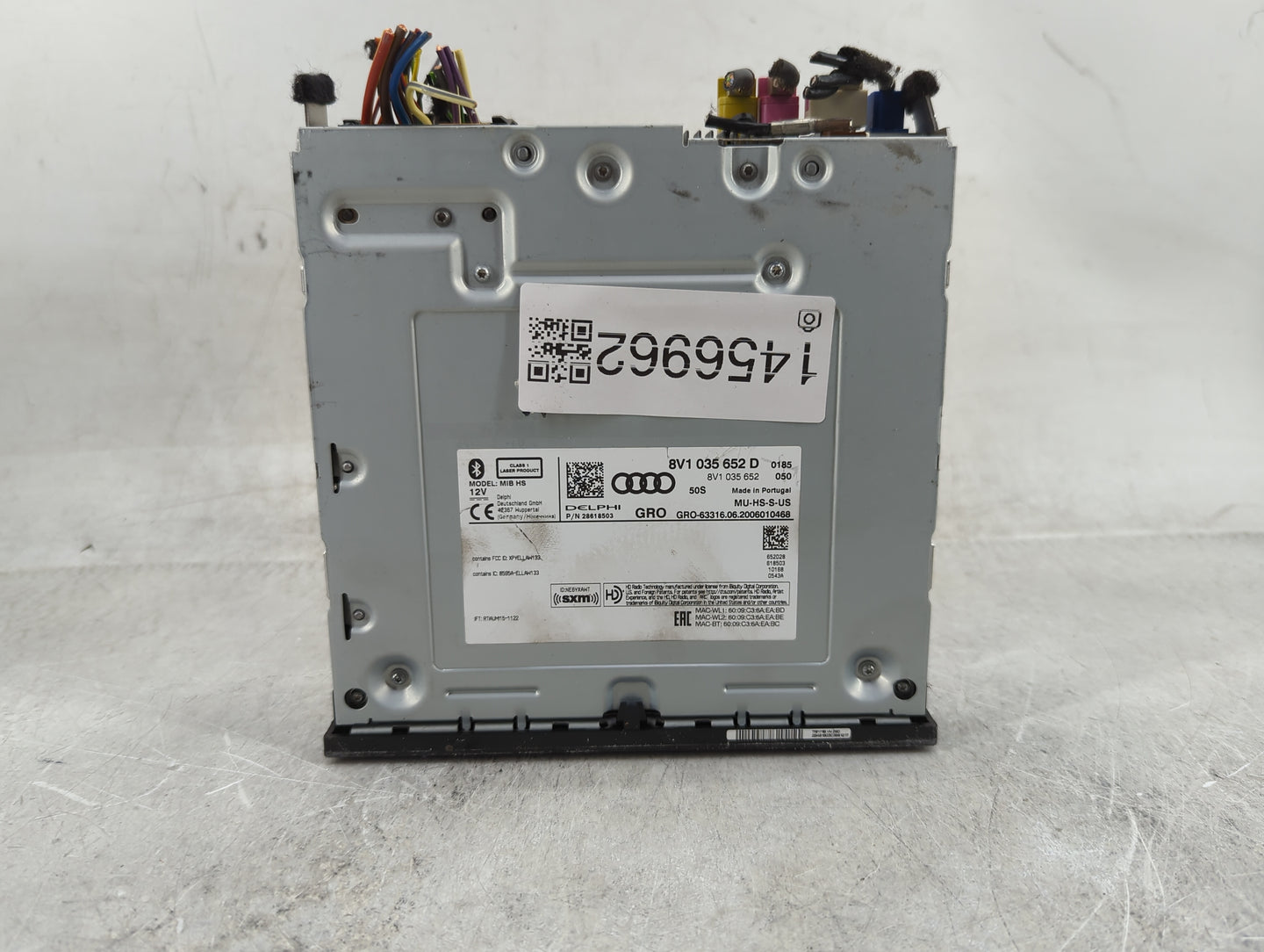 2020 Audi A3 Radio AM FM Cd Player Receiver Replacement P/N:8V1 035 652 D Fits OEM Used Auto Parts - Oemusedautoparts1.com